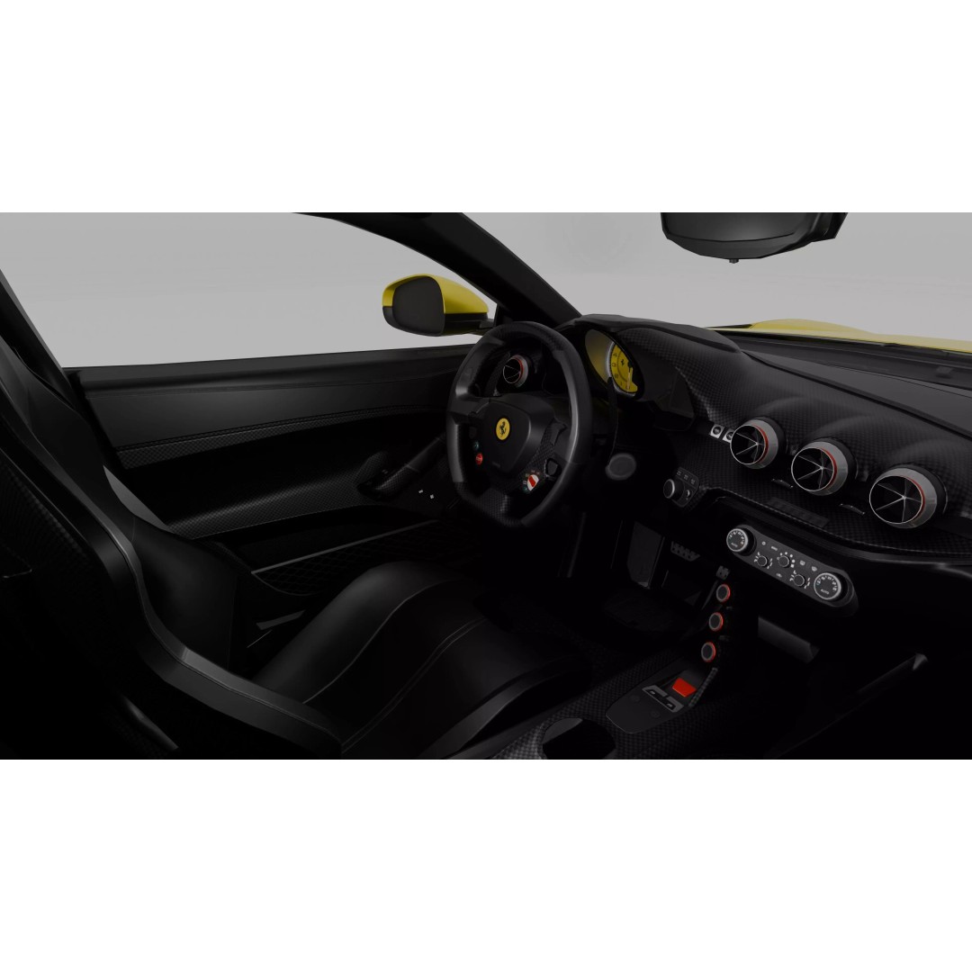 Ferrari F12 TDF 3D Model – High Poly Game-Ready Asset, FBX, OBJ