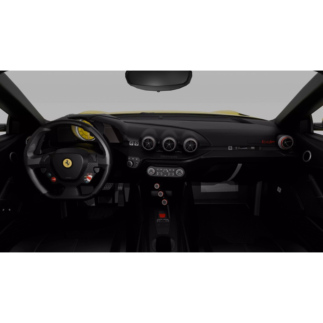 Ferrari F12 TDF 3D Model – High Poly Game-Ready Asset, FBX, OBJ - View 12