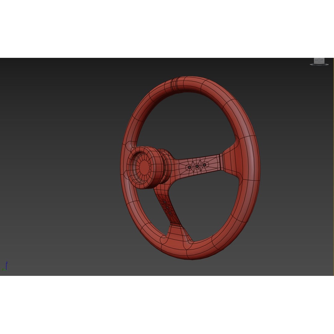MOMO Steering Wheel 3D Model – High Poly PBR Vehicle Part, FBX & OBJ - View 18