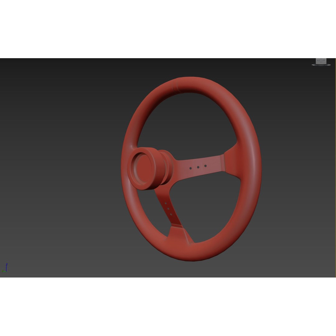 MOMO Steering Wheel 3D Model – High Poly PBR Vehicle Part, FBX & OBJ - View 19
