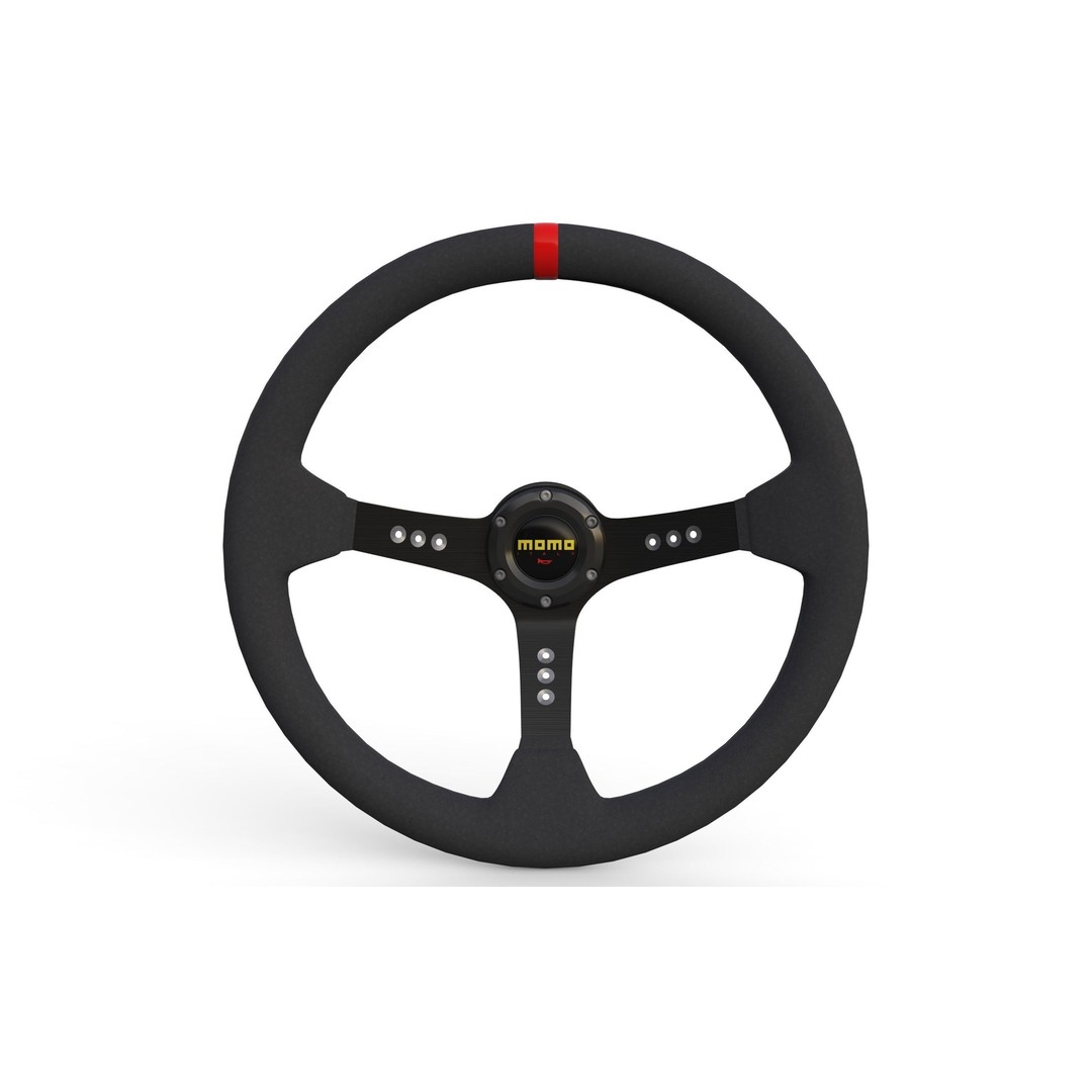 MOMO Steering Wheel 3D Model – High Poly PBR Vehicle Part, FBX & OBJ - View 4