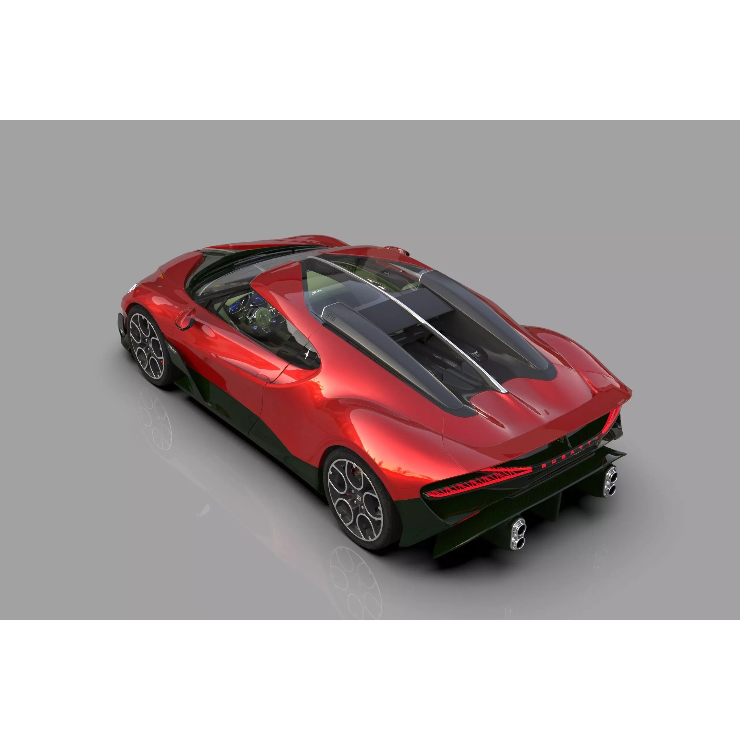 Bugatti Brouillard - High-Poly 3D Model - View 13