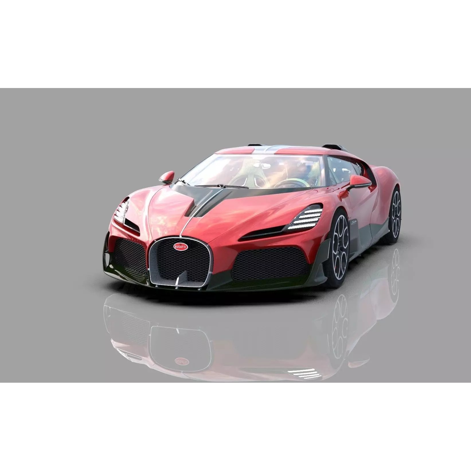 Bugatti Brouillard - High-Poly 3D Model - View 2