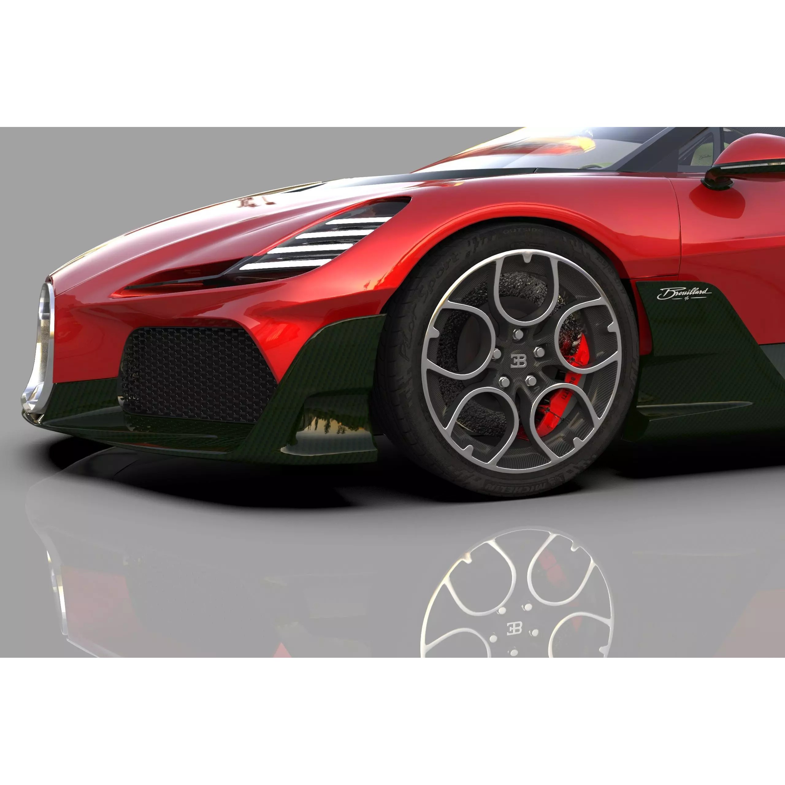 Bugatti Brouillard - High-Poly 3D Model - View 21