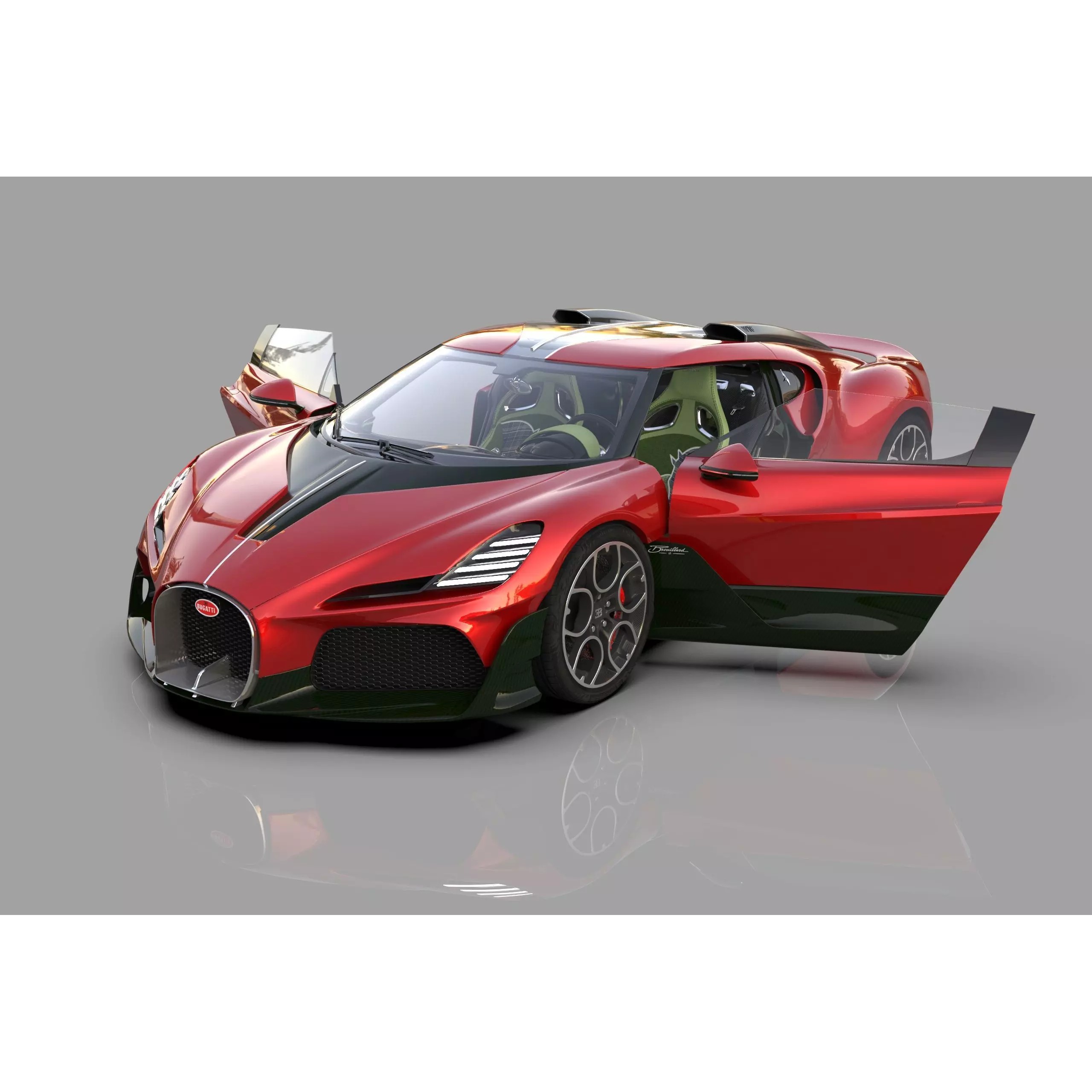 Bugatti Brouillard - High-Poly 3D Model - View 22