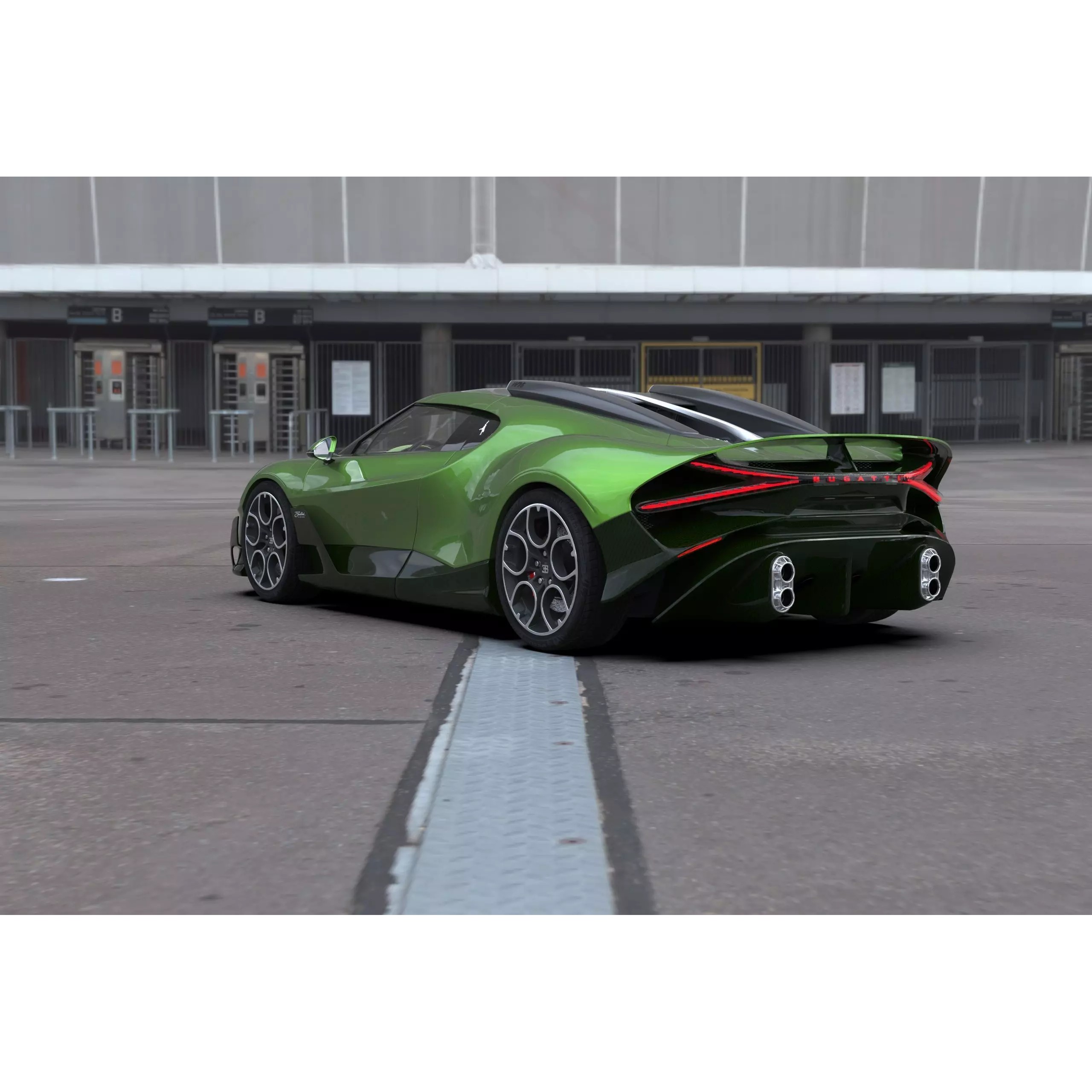 Bugatti Brouillard - High-Poly 3D Model - View 28