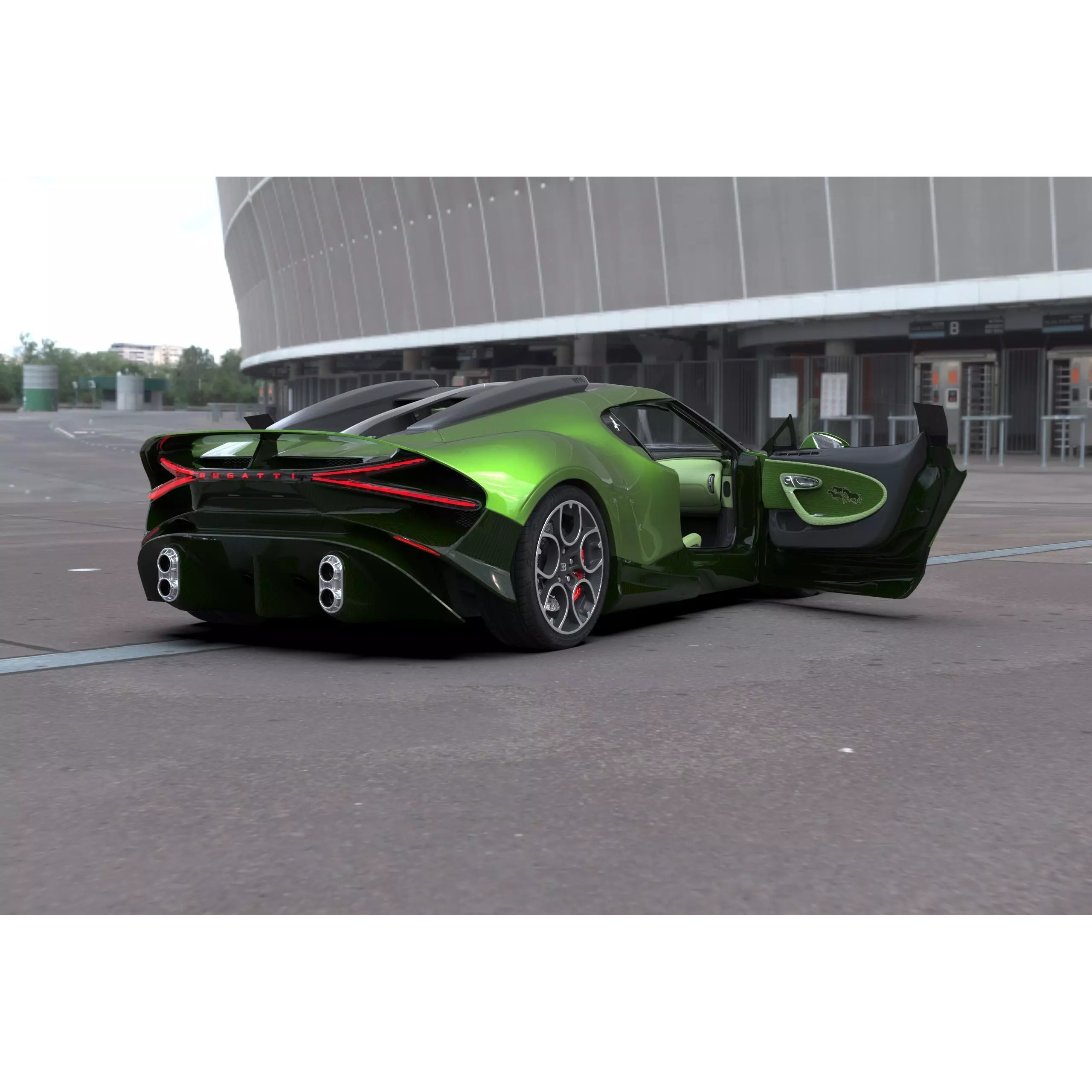 Bugatti Brouillard - High-Poly 3D Model - View 32