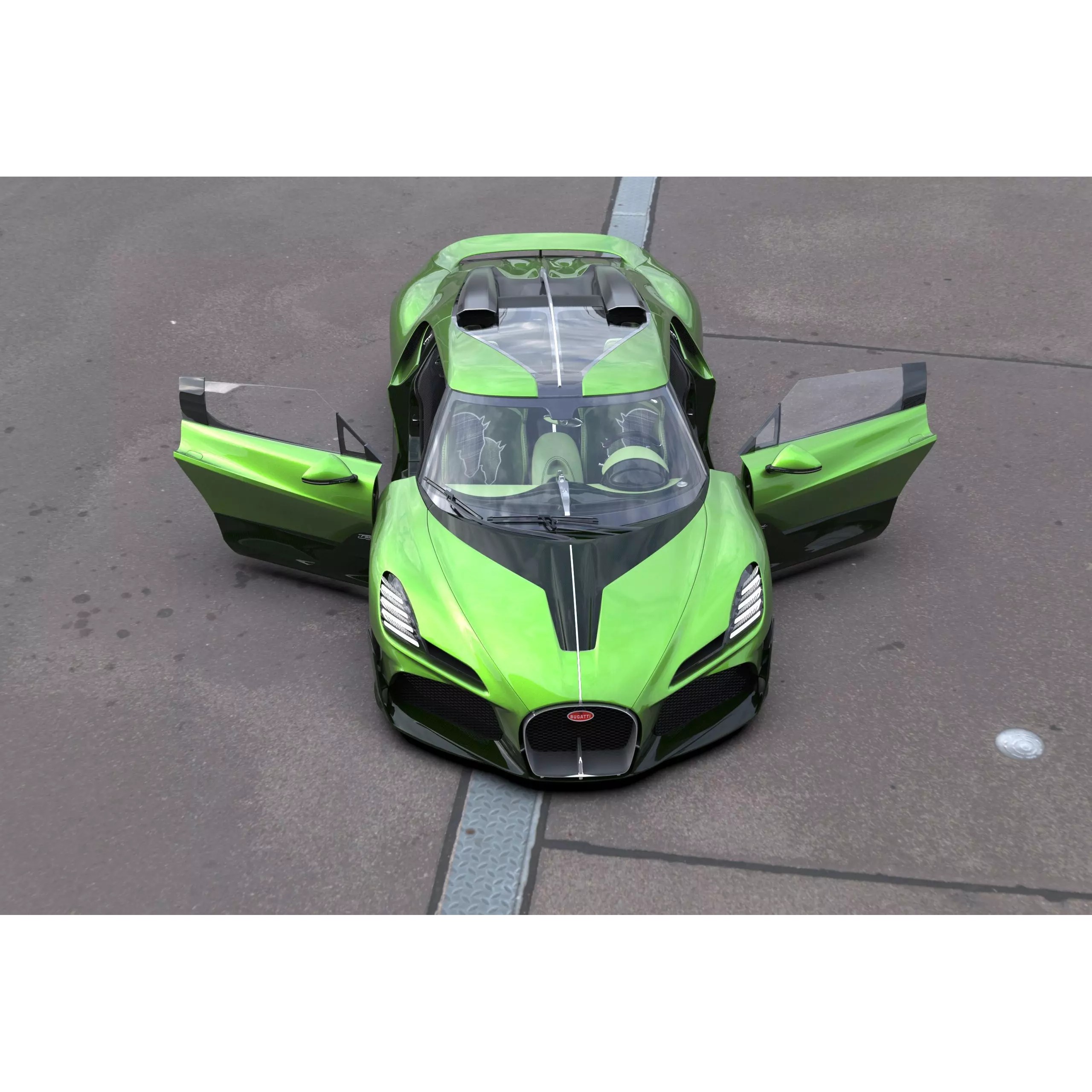 Bugatti Brouillard - High-Poly 3D Model - View 33