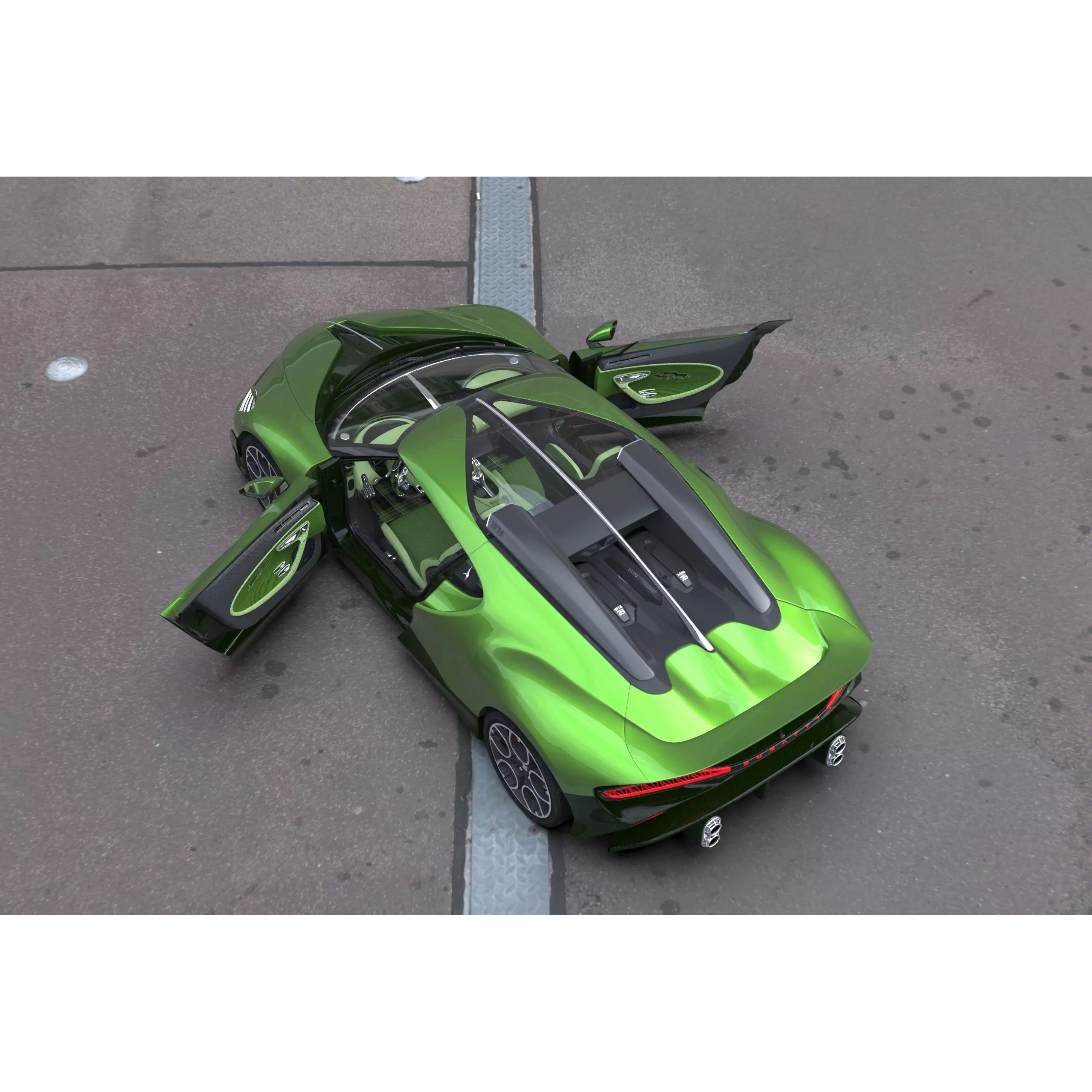 Bugatti Brouillard - High-Poly 3D Model - View 34