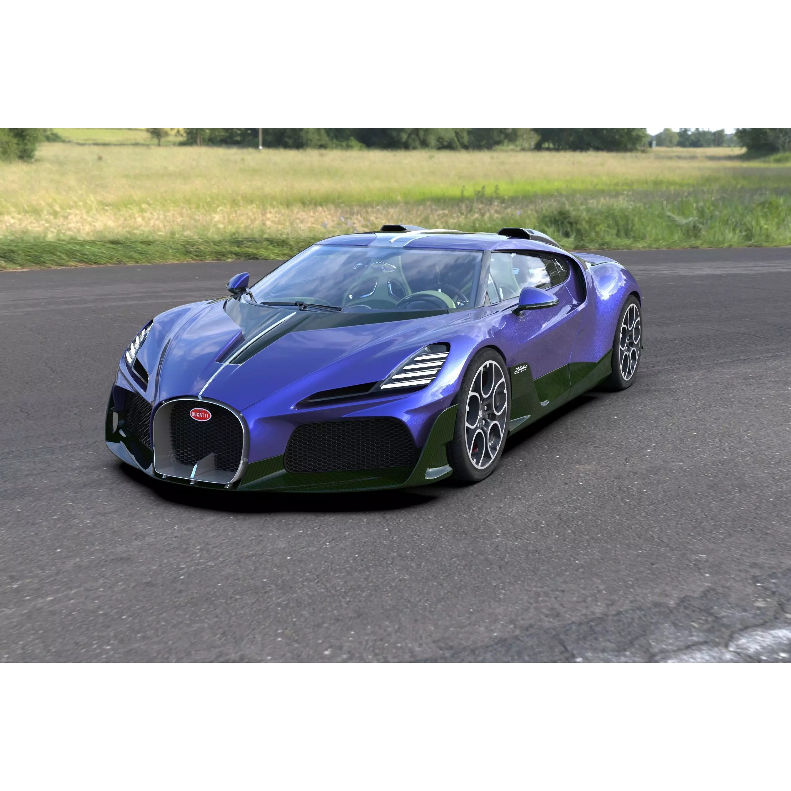 Bugatti Brouillard - High-Poly 3D Model - View 36
