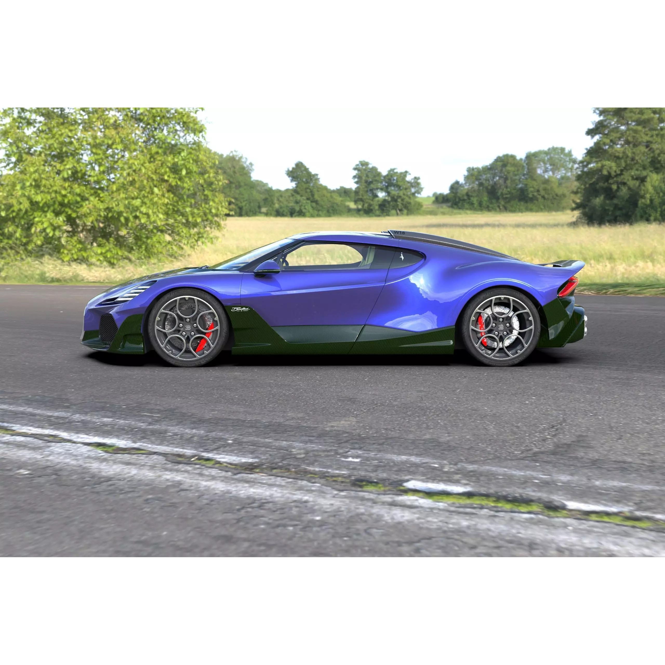 Bugatti Brouillard - High-Poly 3D Model - View 38