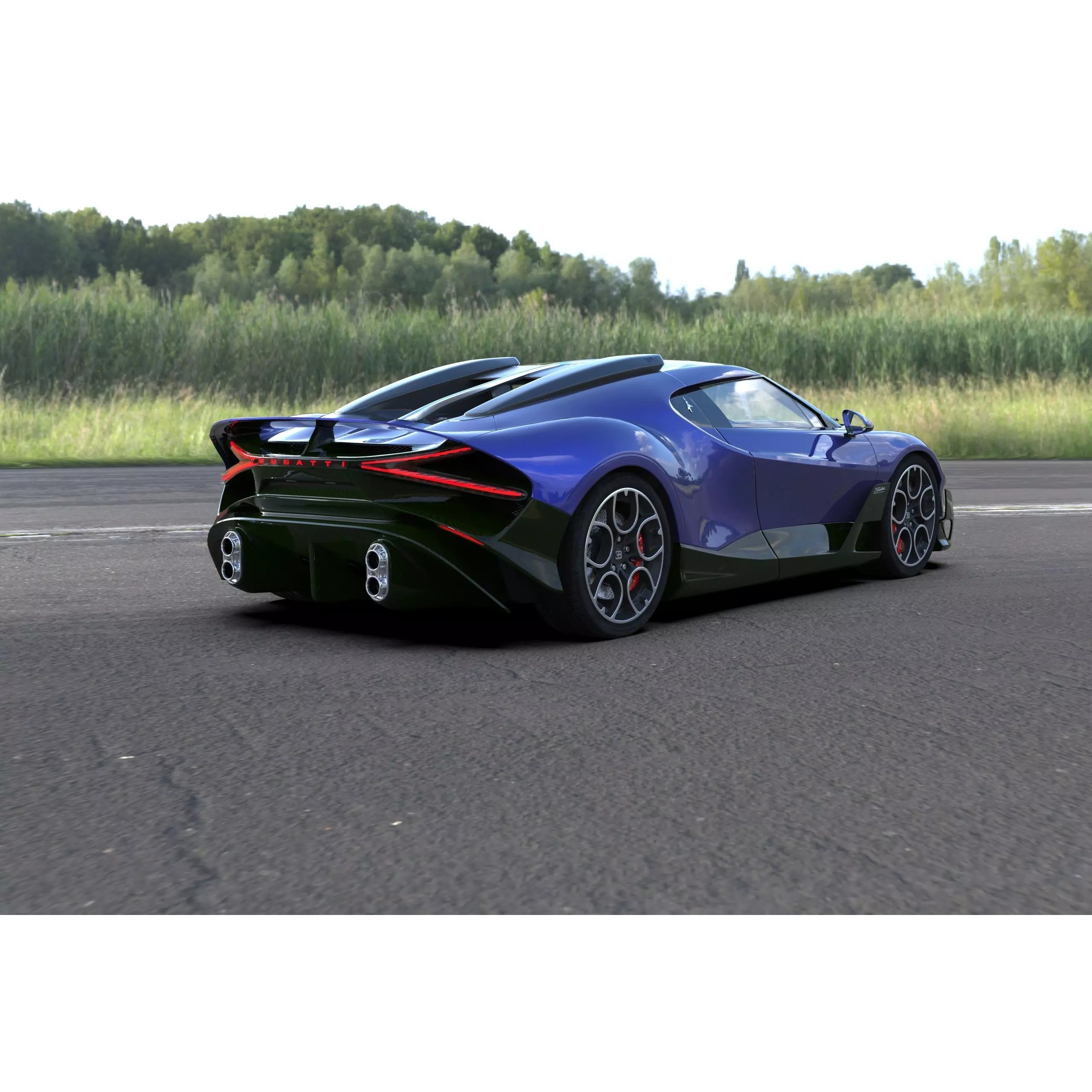 Bugatti Brouillard - High-Poly 3D Model - View 39