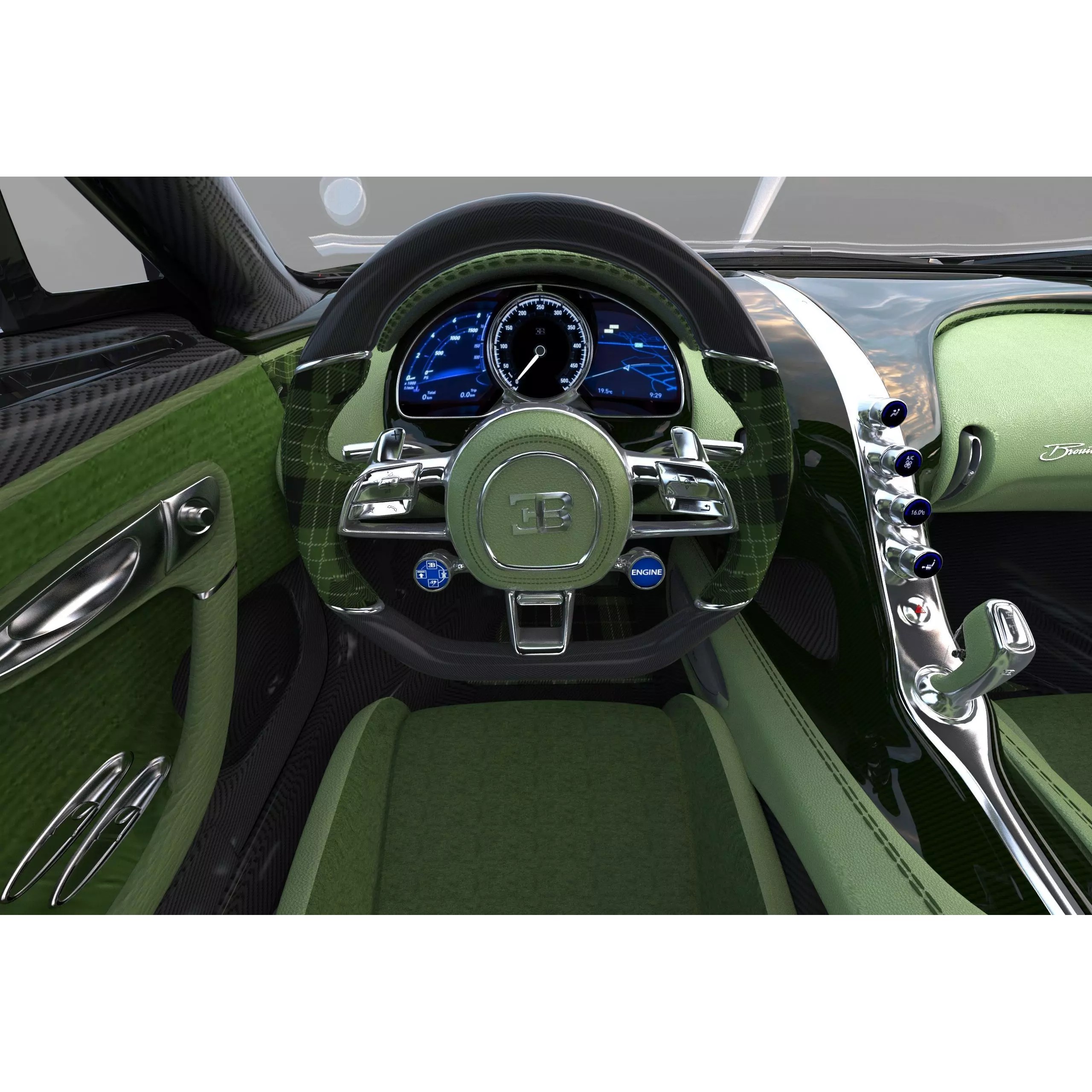 Bugatti Brouillard - High-Poly 3D Model - View 40