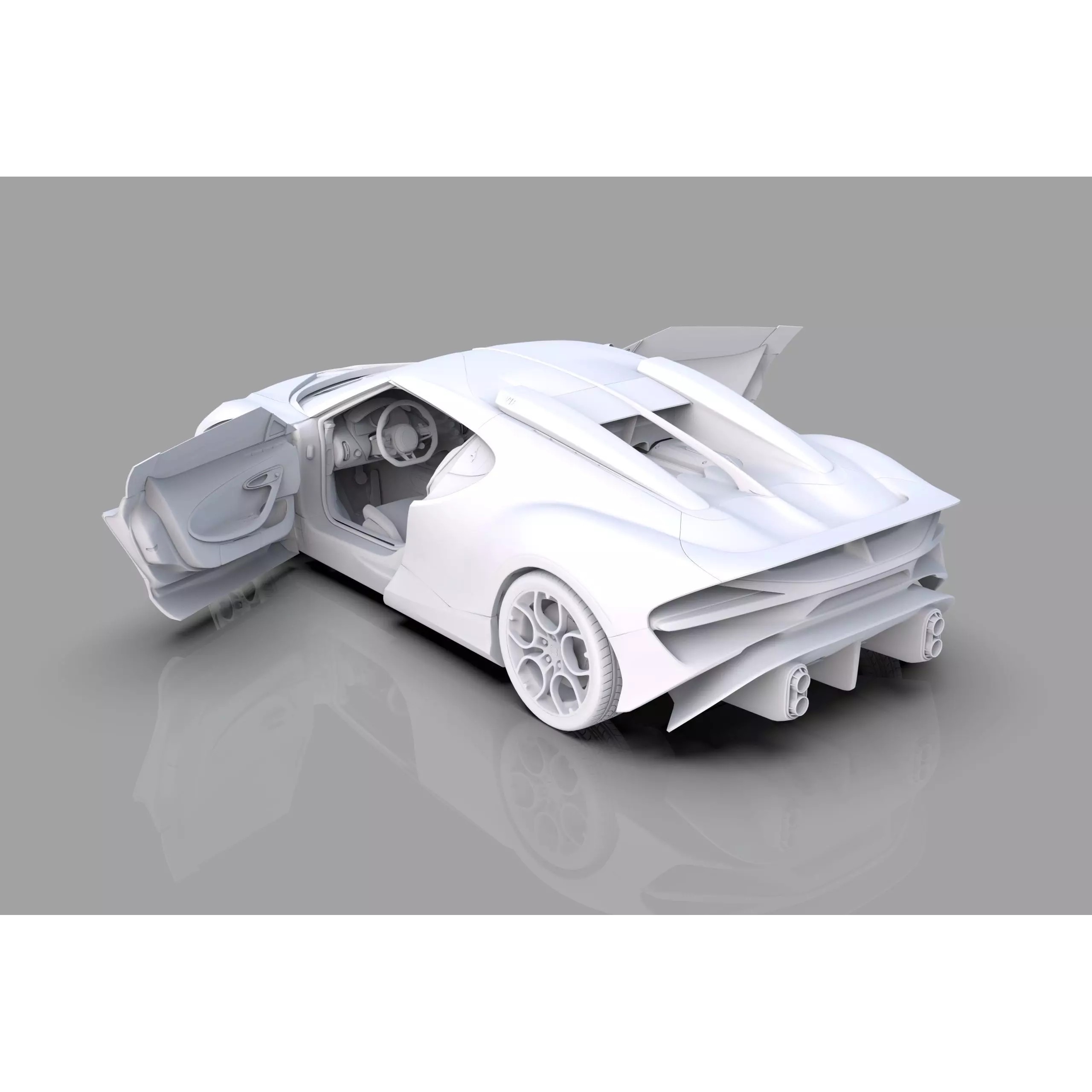 Bugatti Brouillard - High-Poly 3D Model - View 54