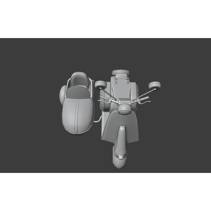 Old Scooter 3D Model – PBR Textured Vehicle Asset, FBX, OBJ - View 22