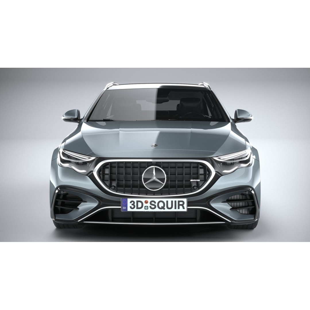 Mercedes-Benz E53 AMG Hybrid Estate 2025 3D Model – High Poly Game Asset, FBX, OBJ - View 15