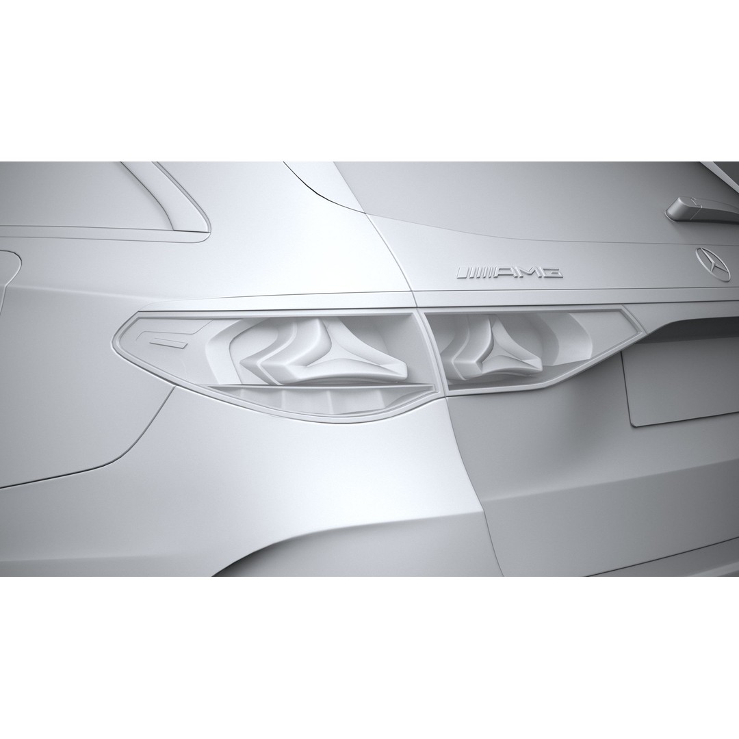 Mercedes-Benz E53 AMG Hybrid Estate 2025 3D Model – High Poly Game Asset, FBX, OBJ - View 26