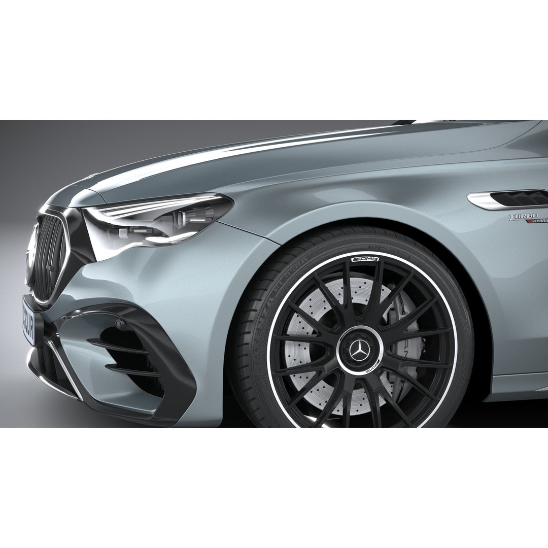 Mercedes-Benz E53 AMG Hybrid Estate 2025 3D Model – High Poly Game Asset, FBX, OBJ - View 5