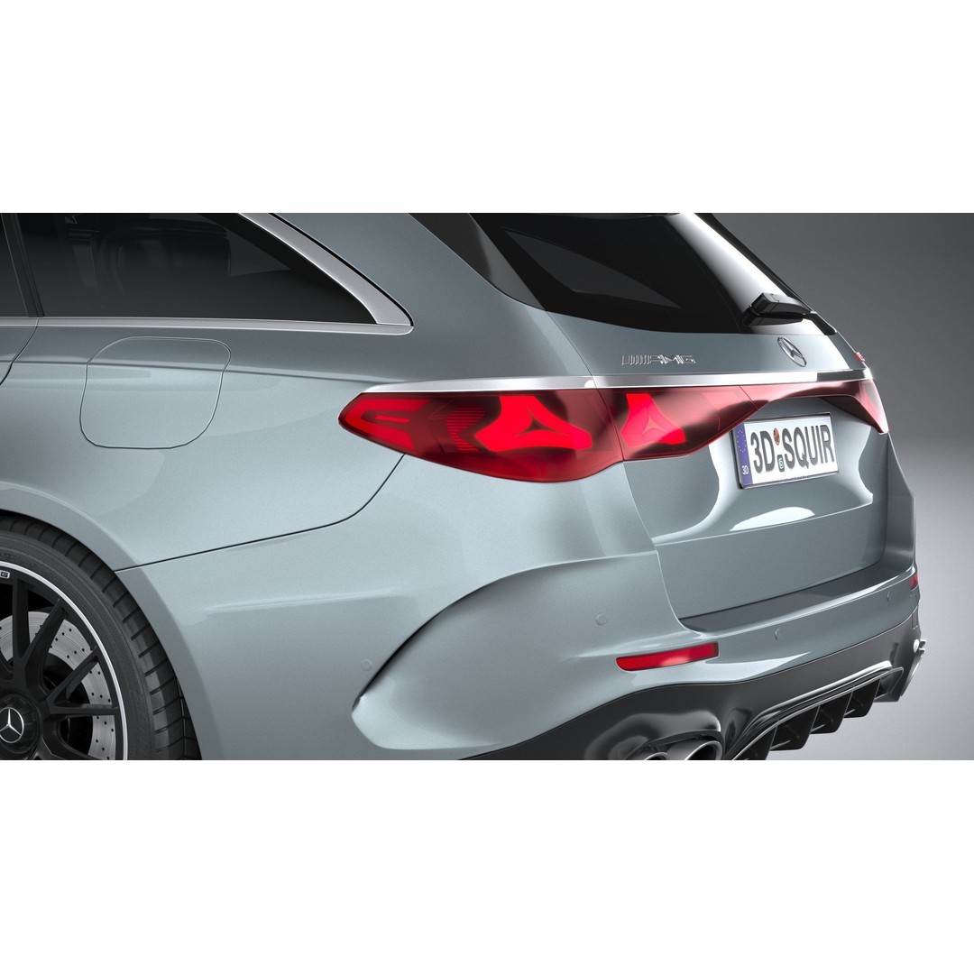 Mercedes-Benz E53 AMG Hybrid Estate 2025 3D Model – High Poly Game Asset, FBX, OBJ - View 8
