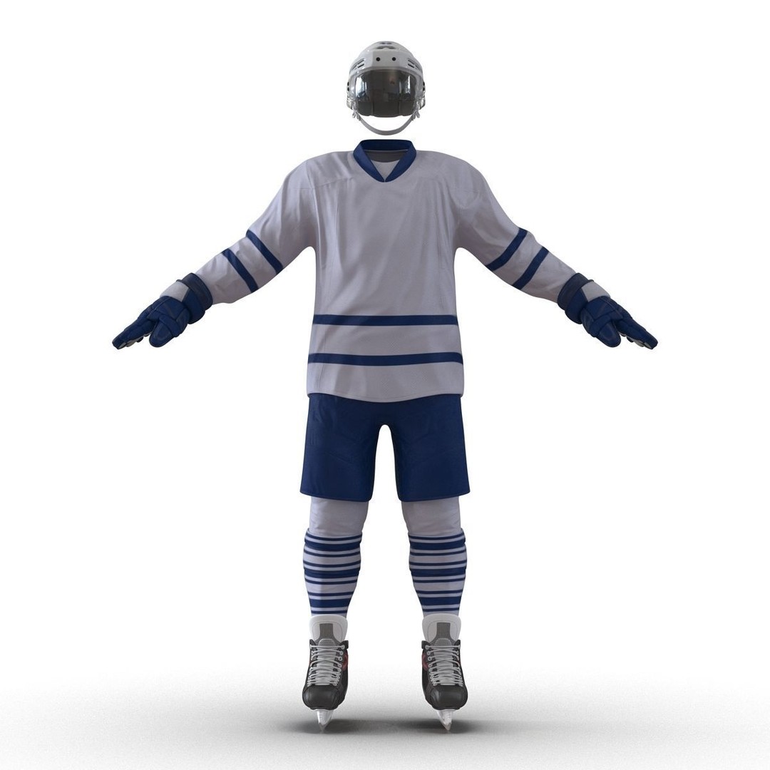 Hockey Equipment 3D Model – High Quality PBR Asset, FBX, OBJ - View 4