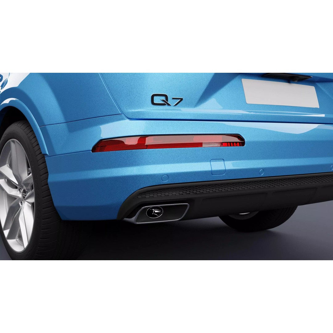 Audi Q7 TFSI e 3D Model – Rigged SUV with PBR Textures, Blender, FBX - View 15