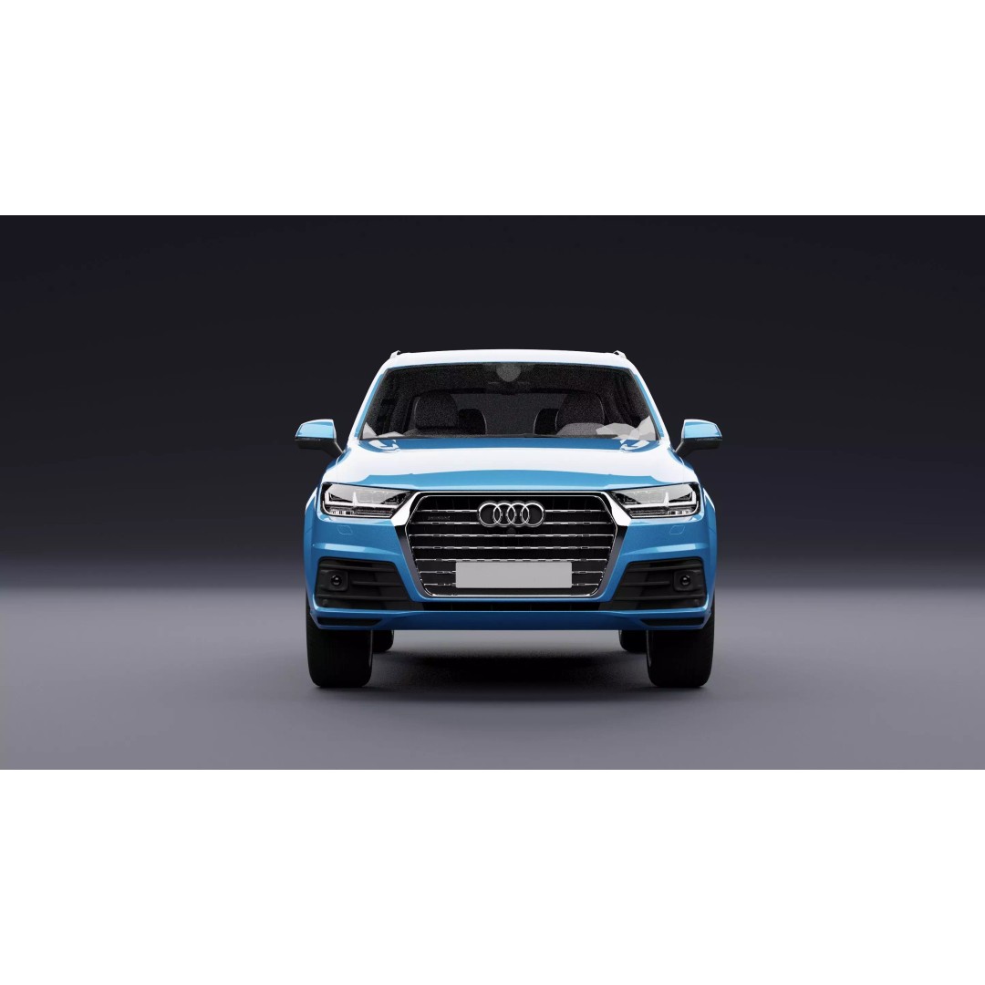 Audi Q7 TFSI e 3D Model – Rigged SUV with PBR Textures, Blender, FBX - View 3