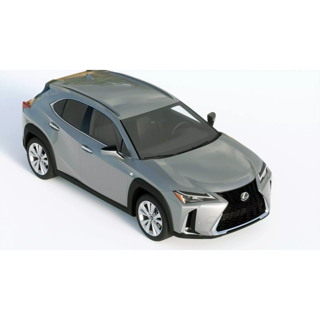 Lexus UX 2019 3D Model – High Poly Vehicle with Detailed Interior, FBX