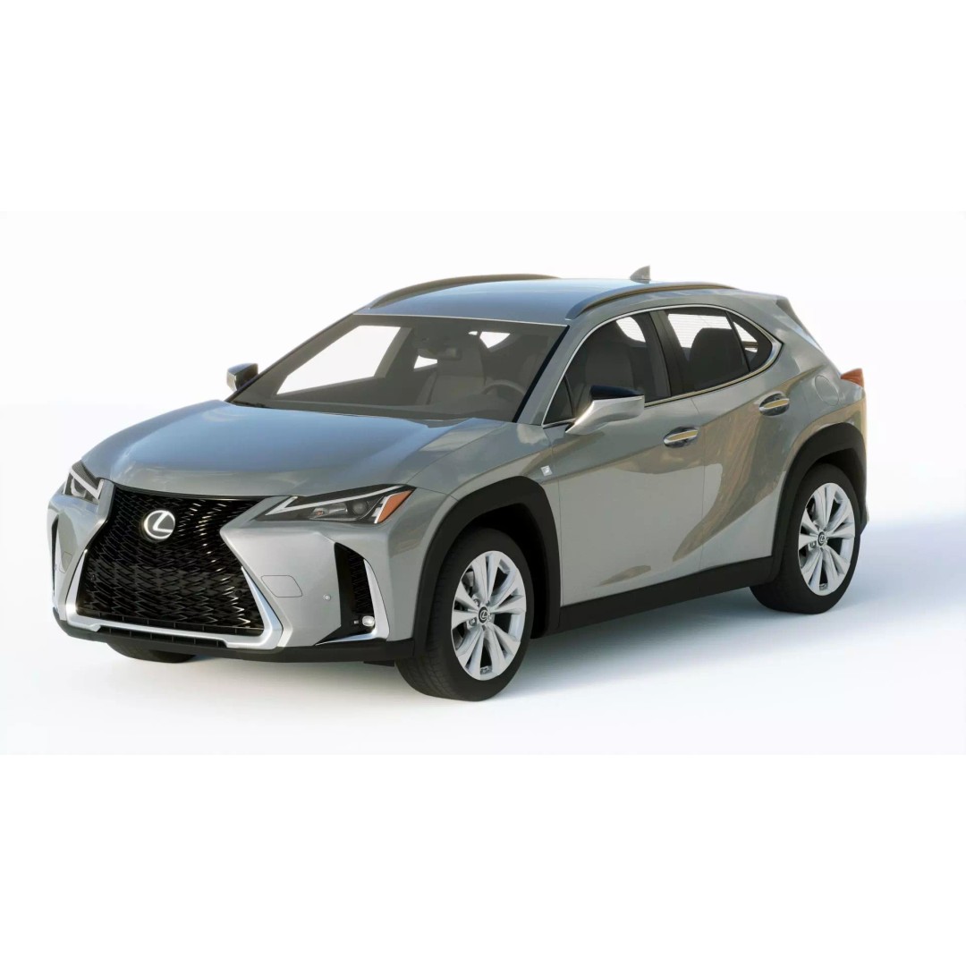 Lexus UX 2019 3D Model – High Poly Vehicle with Detailed Interior, FBX - View 3