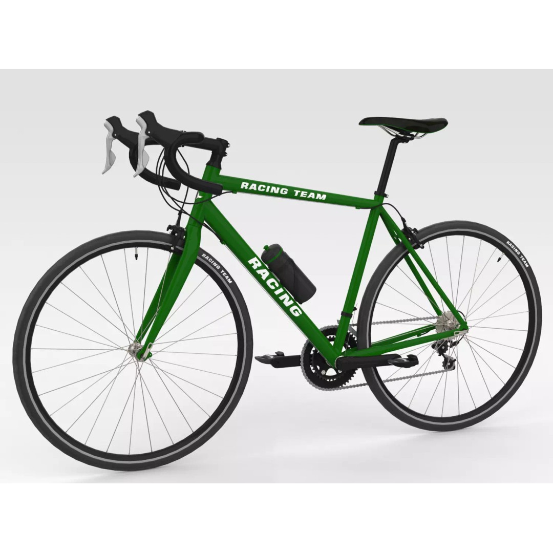 Racing Bicycle 3D Model – High Quality PBR Game Asset, FBX - View 2