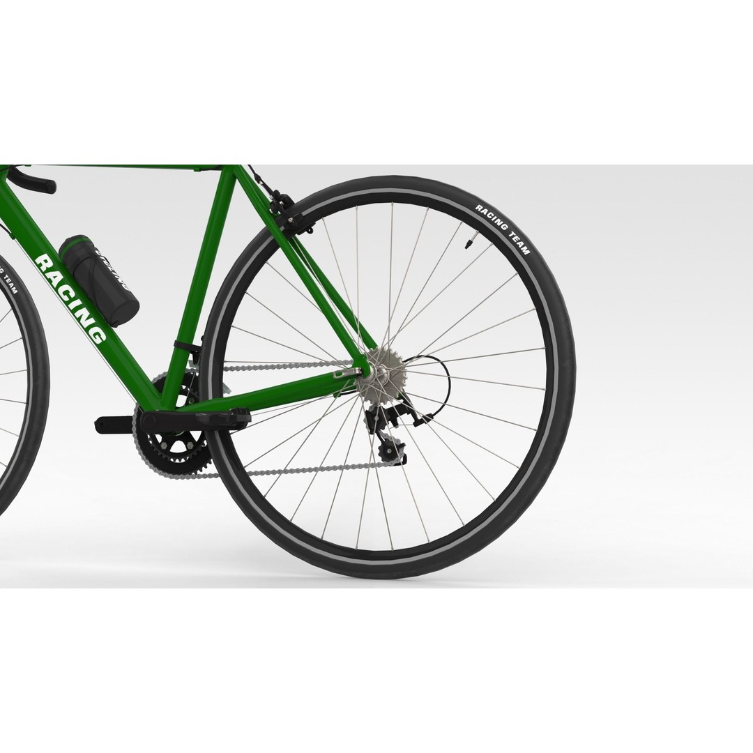 Racing Bicycle 3D Model – High Quality PBR Game Asset, FBX - View 5