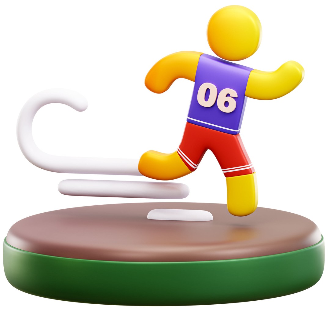 Sport Olympic Icon Pack 3D Model – Low Poly Game Asset, OBJ, FBX - View 21
