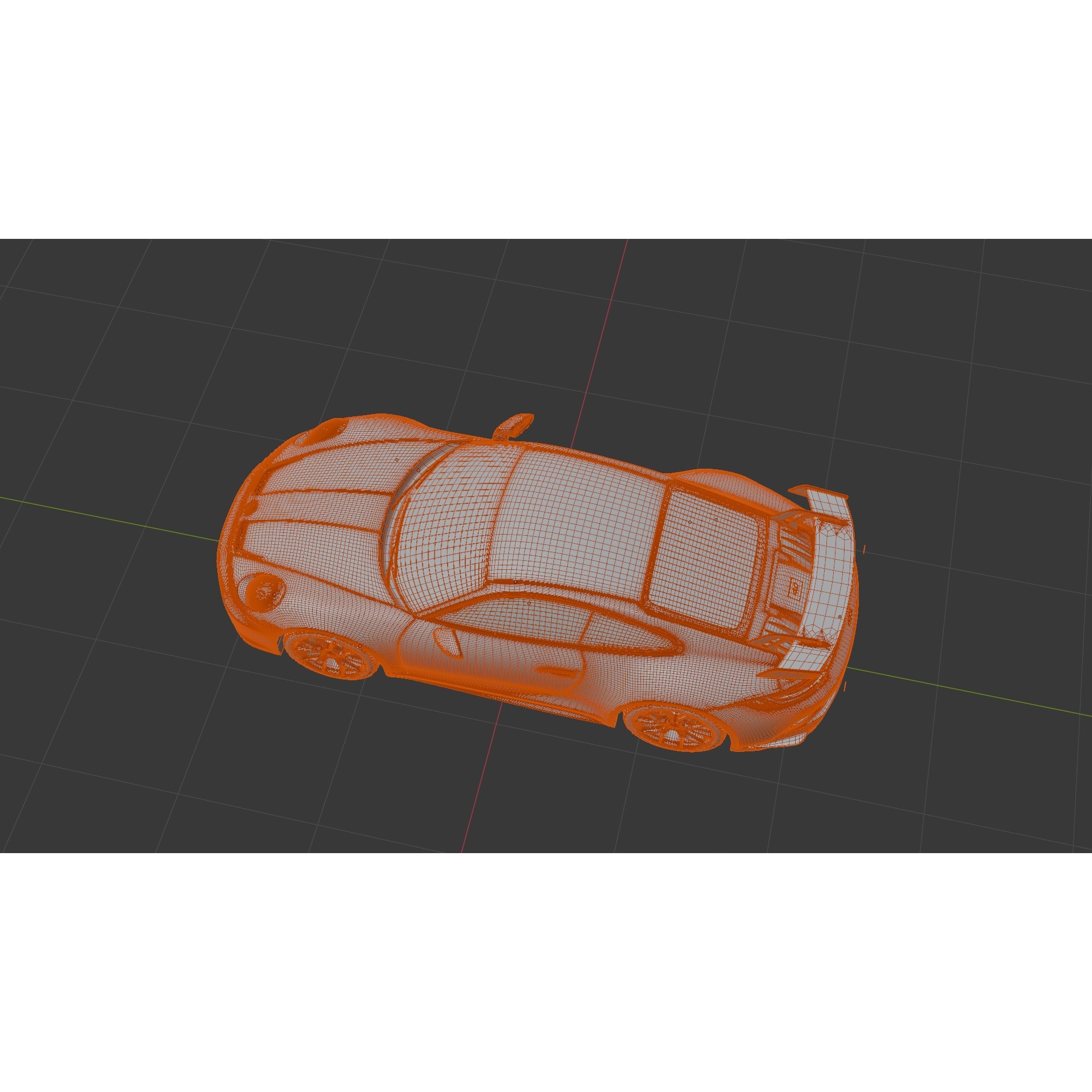 Porsche 911 GT3 2022 - Rigged Game-Ready 3D Model - View 14