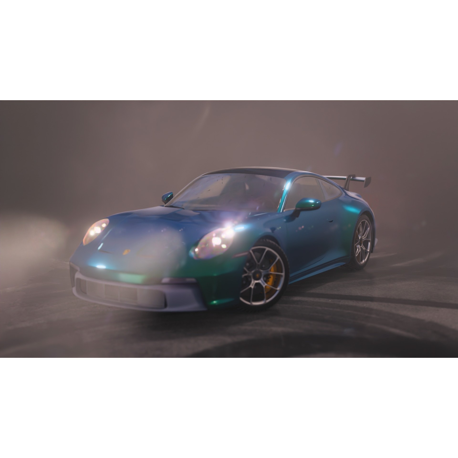 Porsche 911 GT3 2022 - Rigged Game-Ready 3D Model - View 5