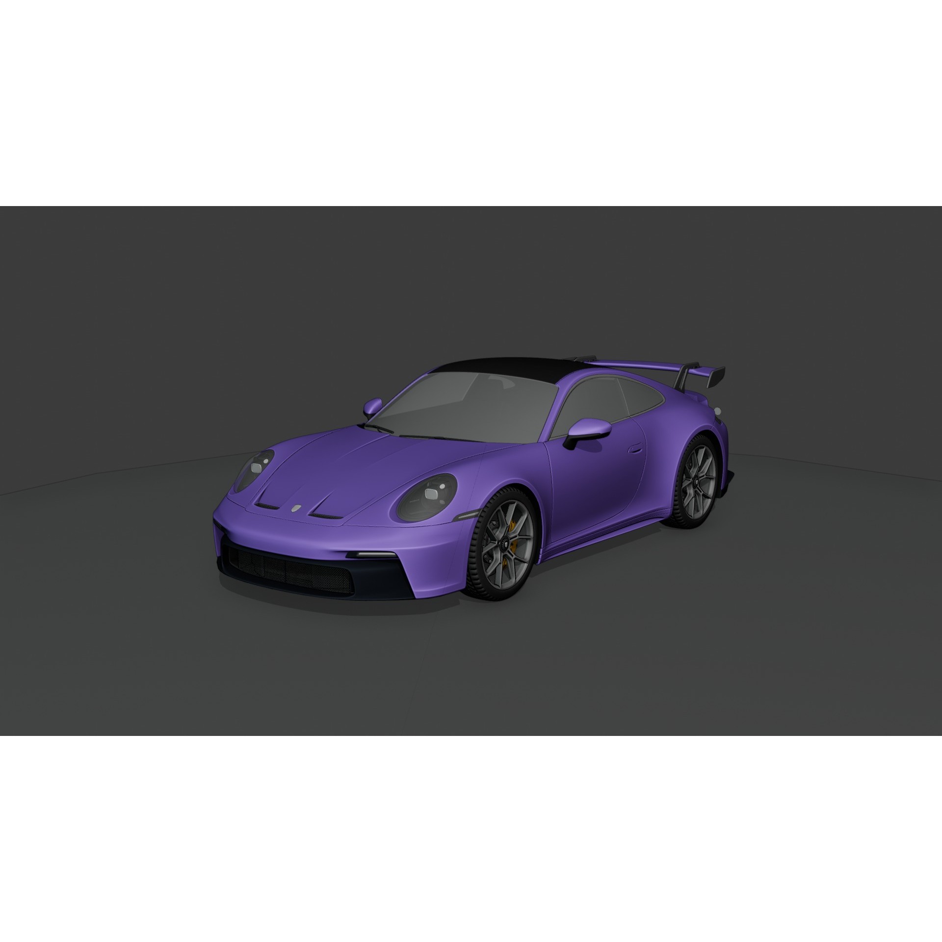 Porsche 911 GT3 2022 - Rigged Game-Ready 3D Model - View 8
