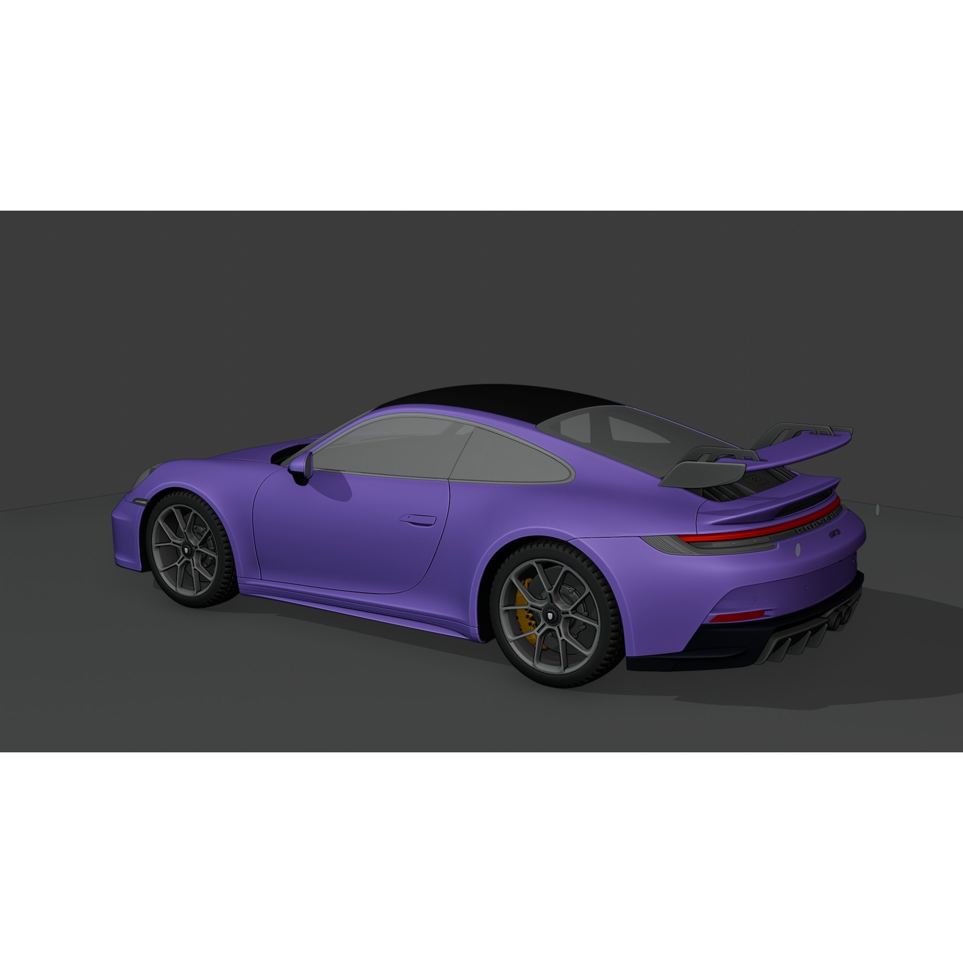 Porsche 911 GT3 2022 - Rigged Game-Ready 3D Model - View 9
