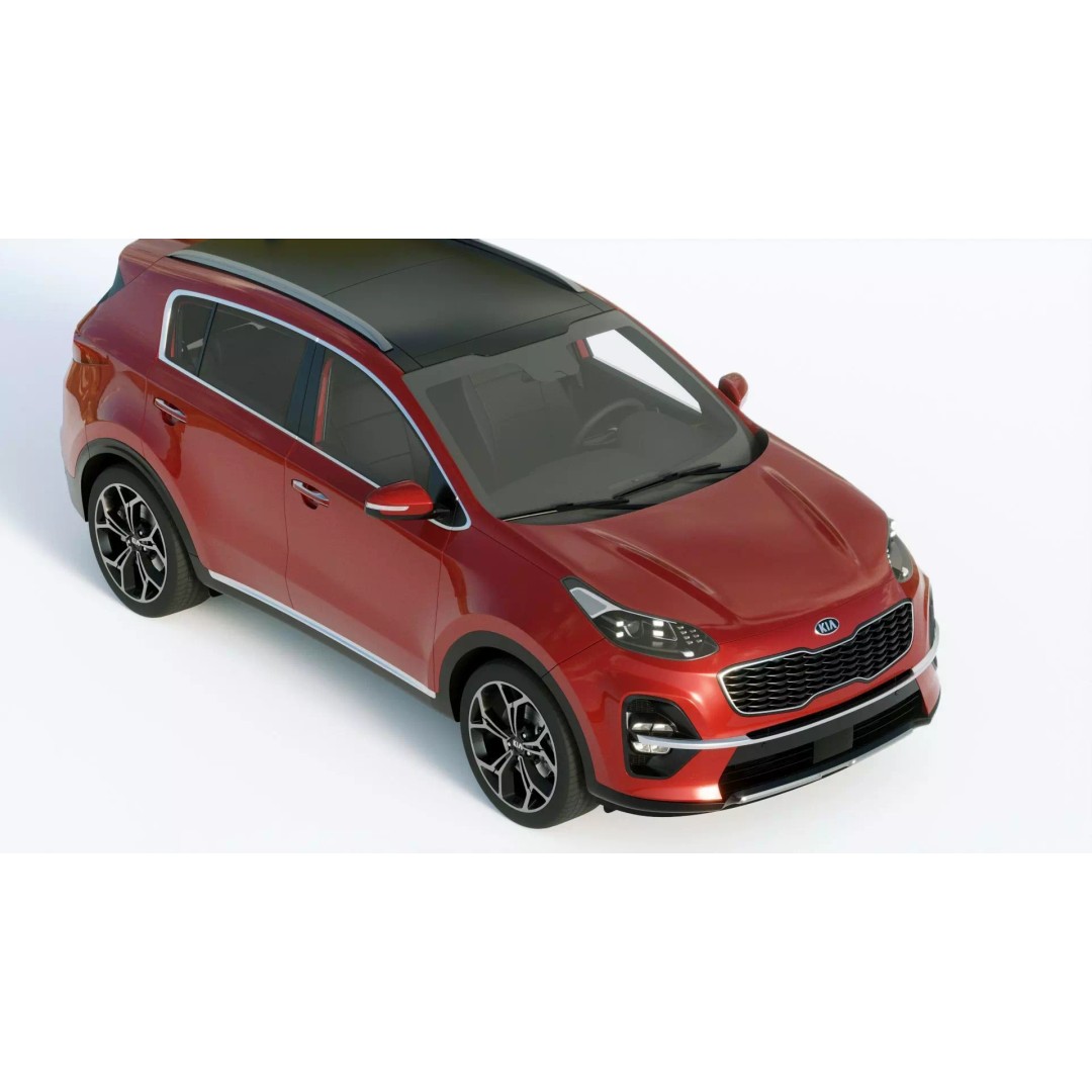 Kia Sportage 2019 3D Model – High Poly Game-Ready Asset, FBX, Blender