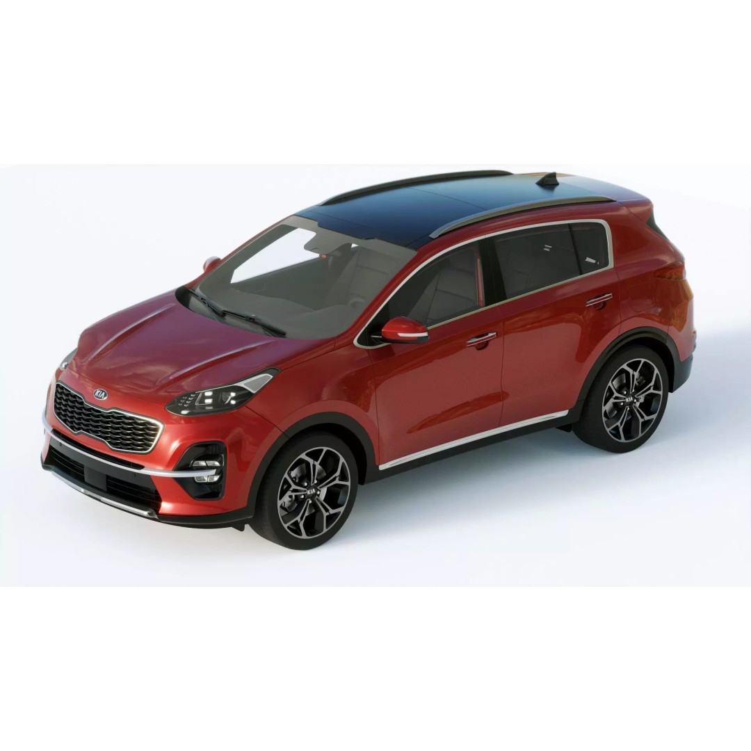 Kia Sportage 2019 3D Model – High Poly Game-Ready Asset, FBX, Blender - View 17
