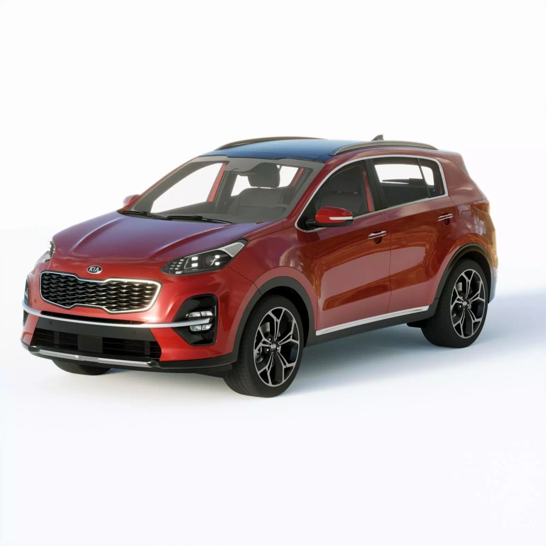 Kia Sportage 2019 3D Model – High Poly Game-Ready Asset, FBX, Blender - View 2