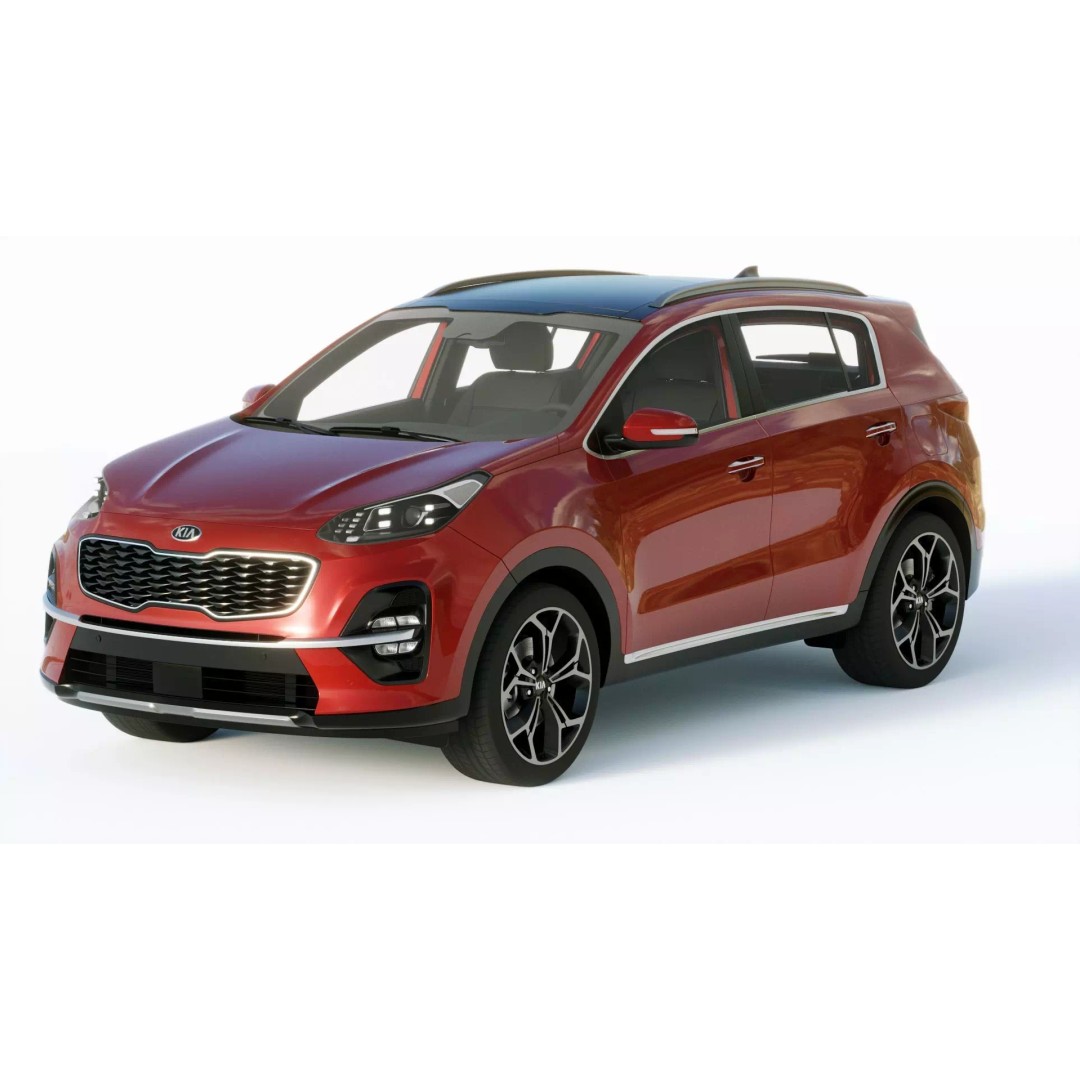 Kia Sportage 2019 3D Model – High Poly Game-Ready Asset, FBX, Blender - View 3