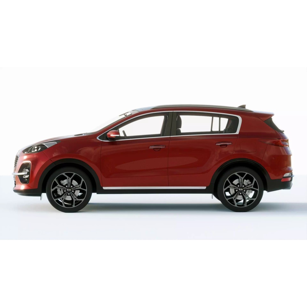 Kia Sportage 2019 3D Model – High Poly Game-Ready Asset, FBX, Blender - View 4