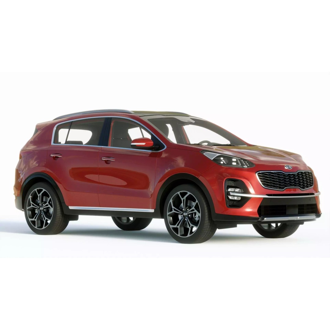 Kia Sportage 2019 3D Model – High Poly Game-Ready Asset, FBX, Blender - View 8