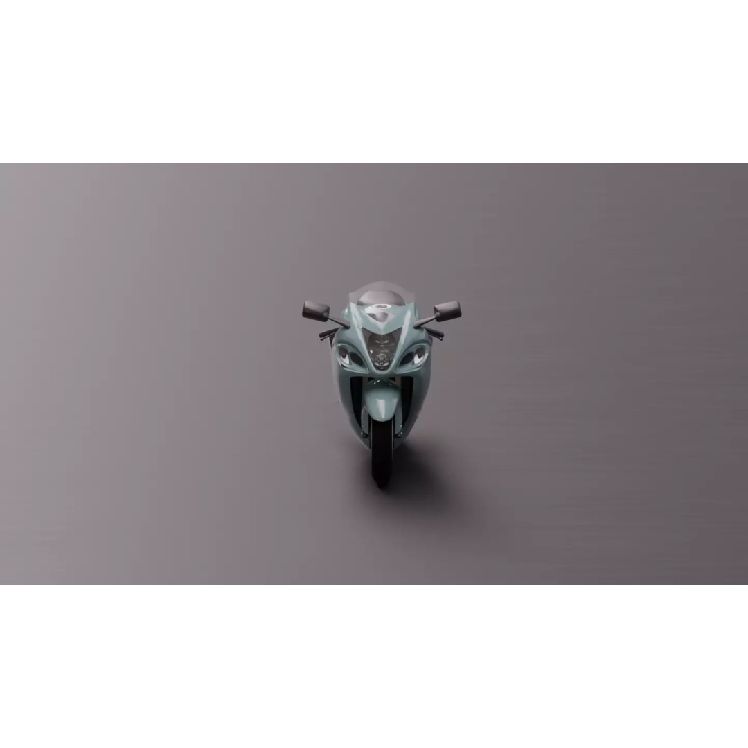 Suzuki Hayabusa 3D Model – High-Fidelity Motorcycle Asset, FBX - View 10