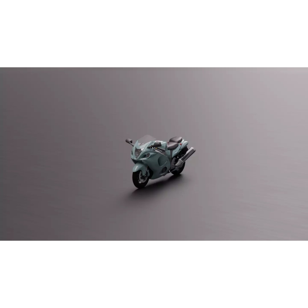 Suzuki Hayabusa 3D Model – High-Fidelity Motorcycle Asset, FBX - View 2