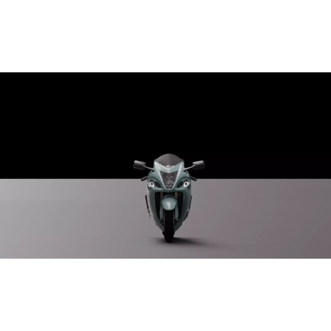 Suzuki Hayabusa 3D Model – High-Fidelity Motorcycle Asset, FBX - View 8