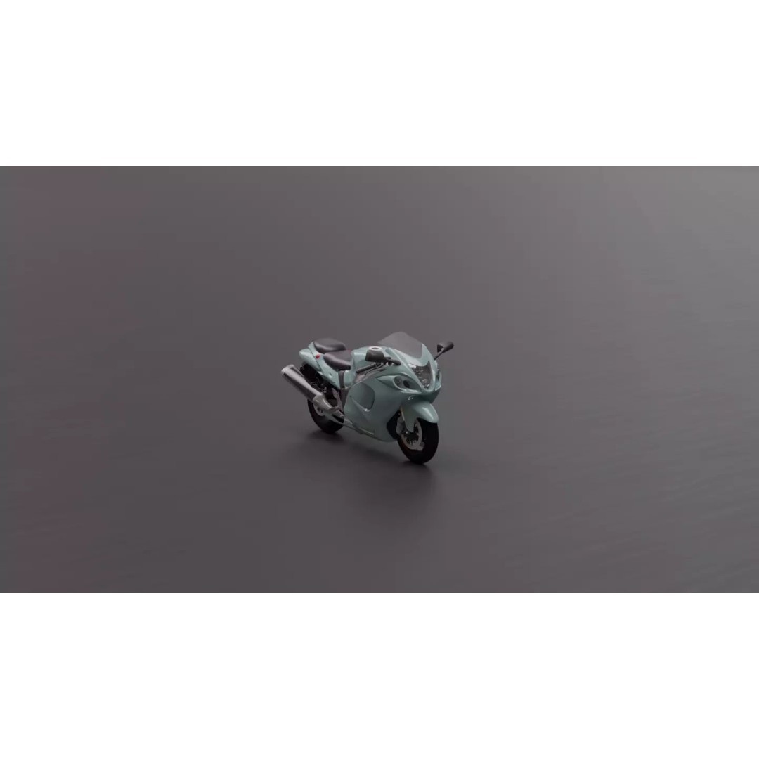 Suzuki Hayabusa 3D Model – High-Fidelity Motorcycle Asset, FBX - View 9