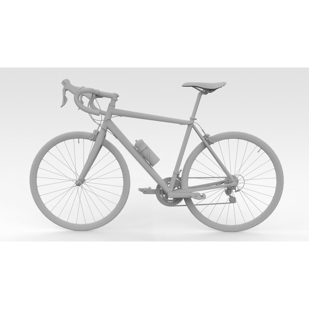 Racing Bicycle 3D Model – High-Quality Game Asset, FBX, PBR - View 10