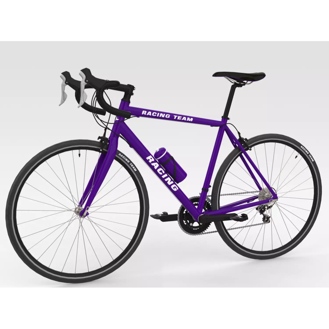 Racing Bicycle 3D Model – High-Quality Game Asset, FBX, PBR - View 2