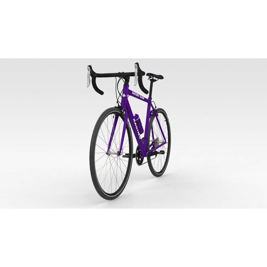 Racing Bicycle 3D Model – High-Quality Game Asset, FBX, PBR - View 4
