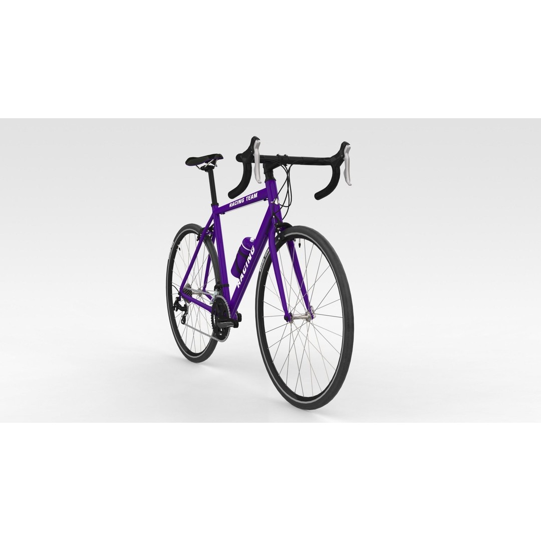 Racing Bicycle 3D Model – High-Quality Game Asset, FBX, PBR - View 7