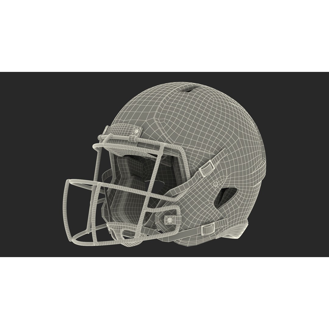 Denver Broncos Football Helmet 3D Model – High Poly PBR Asset, FBX, OBJ - View 19